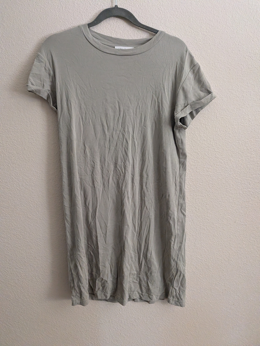 Boheme Sage Green Short Sleeve Tunic Dress